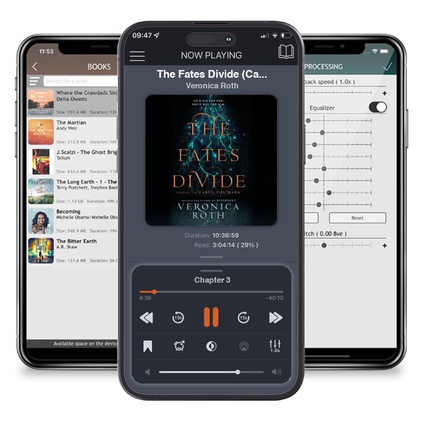 Download fo free audiobook The Fates Divide (Carve the Mark, #2) by Veronica Roth and listen anywhere on your iOS devices in the ListenBook app.