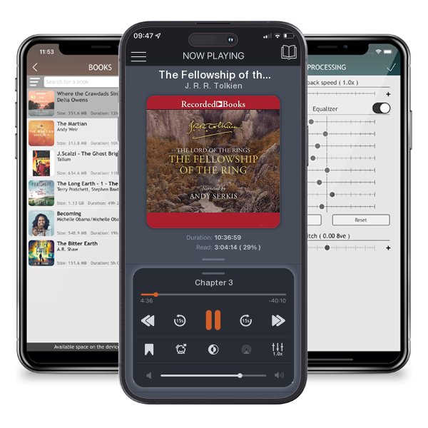 Download fo free audiobook The Fellowship of the Ring by J. R. R. Tolkien and listen anywhere on your iOS devices in the ListenBook app.