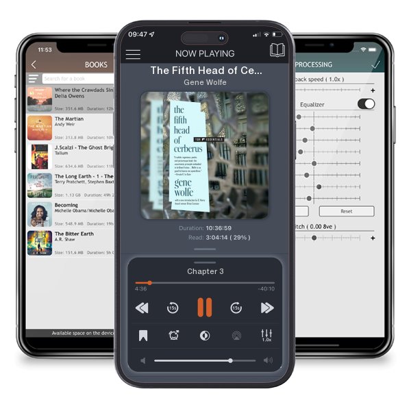 Download fo free audiobook The Fifth Head of Cerberus: Three Novellas by Gene Wolfe and listen anywhere on your iOS devices in the ListenBook app.