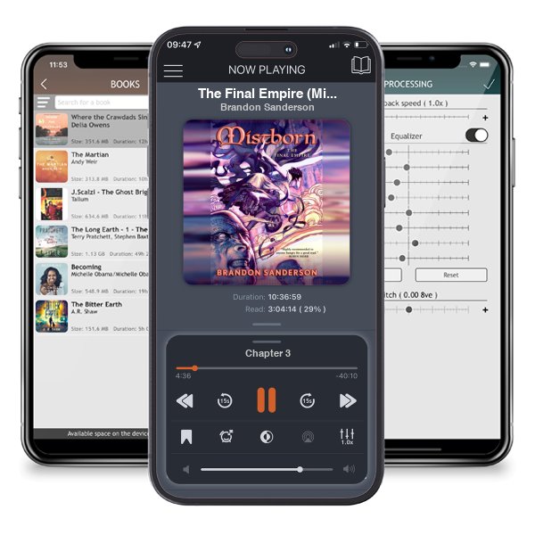 Download fo free audiobook The Final Empire (Mistborn #1) by Brandon Sanderson and listen anywhere on your iOS devices in the ListenBook app.