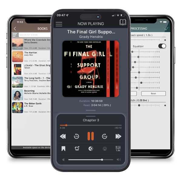 Download fo free audiobook The Final Girl Support Group by Grady Hendrix and listen anywhere on your iOS devices in the ListenBook app.