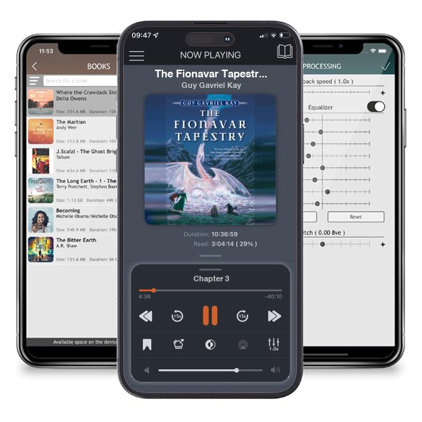 Download fo free audiobook The Fionavar Tapestry (The Fionavar Tapestry, #1-3) by Guy Gavriel Kay and listen anywhere on your iOS devices in the ListenBook app.