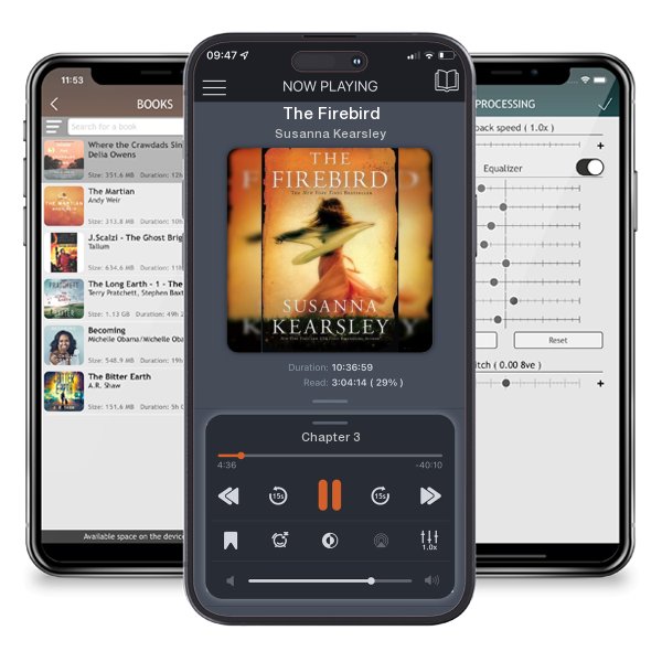Download fo free audiobook The Firebird by Susanna Kearsley and listen anywhere on your iOS devices in the ListenBook app.