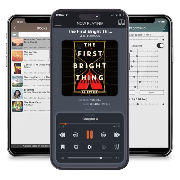 Download fo free audiobook The First Bright Thing by J.R. Dawson and listen anywhere on your iOS devices in the ListenBook app.