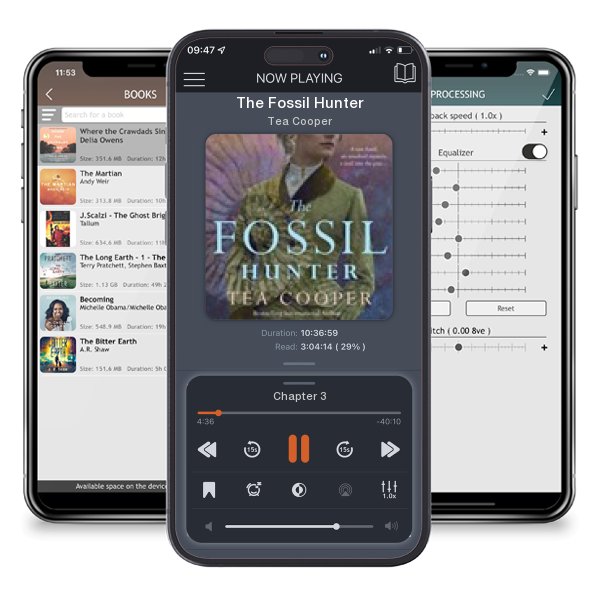 Download fo free audiobook The Fossil Hunter by Tea Cooper and listen anywhere on your iOS devices in the ListenBook app.