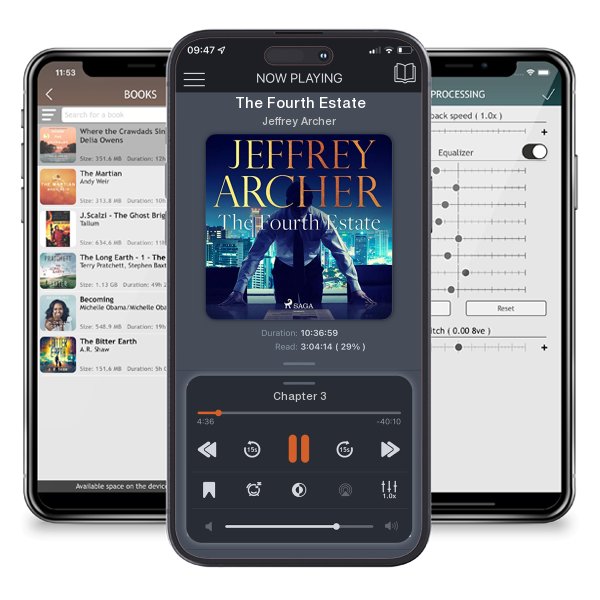 Download fo free audiobook The Fourth Estate by Jeffrey Archer and listen anywhere on your iOS devices in the ListenBook app.