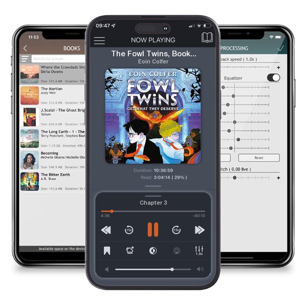 Download fo free audiobook The Fowl Twins, Book Three: The Fowl Twins Get What They Deserve by Eoin Colfer and listen anywhere on your iOS devices in the ListenBook app.