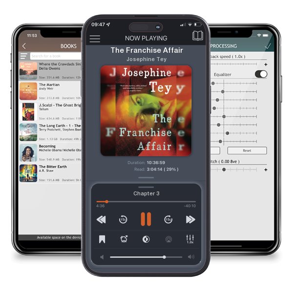 Download fo free audiobook The Franchise Affair by Josephine Tey and listen anywhere on your iOS devices in the ListenBook app.