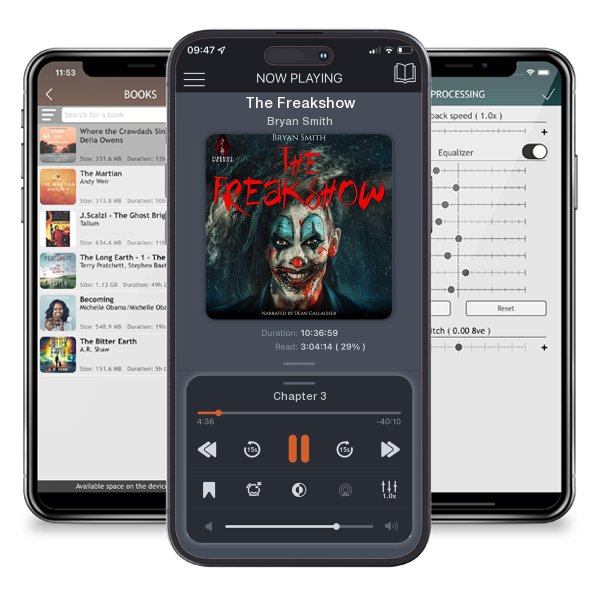 Download fo free audiobook The Freakshow by Bryan Smith and listen anywhere on your iOS devices in the ListenBook app.