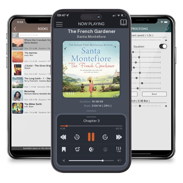 Download fo free audiobook The French Gardener by Santa Montefiore and listen anywhere on your iOS devices in the ListenBook app.