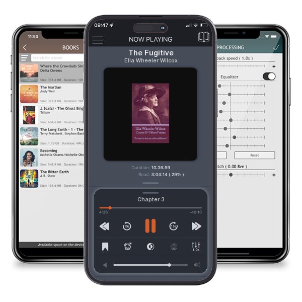 Download fo free audiobook The Fugitive by Ella Wheeler Wilcox and listen anywhere on your iOS devices in the ListenBook app.