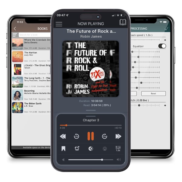 Download fo free audiobook The Future of Rock and Roll: 97X WOXY and the Fight for True... by Robin James and listen anywhere on your iOS devices in the ListenBook app.