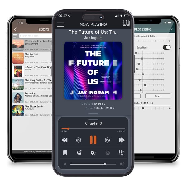 Download fo free audiobook The Future of Us: The Science of What We'll Eat, Where We'll Live, and Who We'll Be by Jay Ingram and listen anywhere on your iOS devices in the ListenBook app.