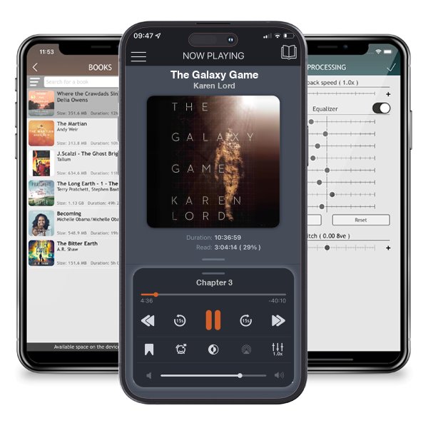 Download fo free audiobook The Galaxy Game by Karen Lord and listen anywhere on your iOS devices in the ListenBook app.