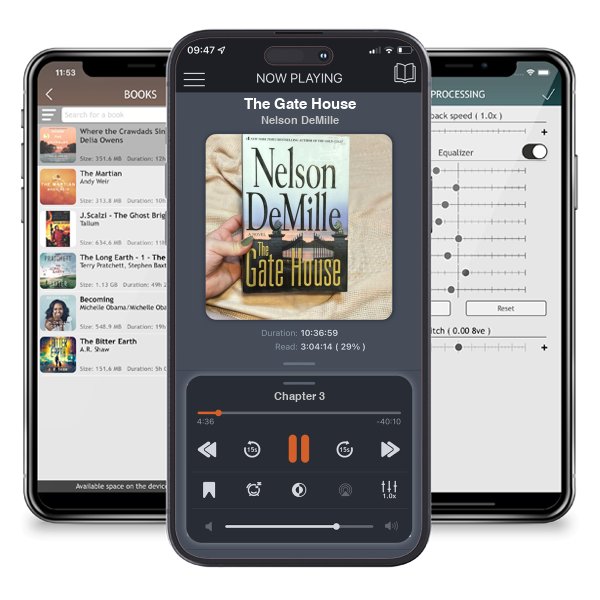 Download fo free audiobook The Gate House by Nelson DeMille and listen anywhere on your iOS devices in the ListenBook app.