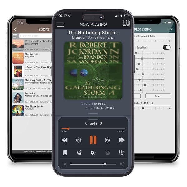 Download fo free audiobook The Gathering Storm: Book Twelve of the Wheel of Time by Brandon Sanderson and Robert Jordan and listen anywhere on your iOS devices in the ListenBook app.