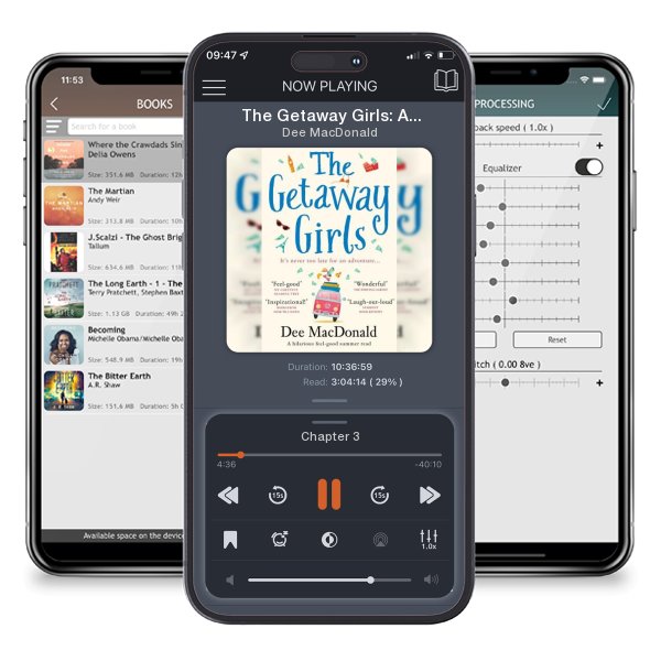 Download fo free audiobook The Getaway Girls: A hilarious feel good summer read by Dee MacDonald and listen anywhere on your iOS devices in the ListenBook app.
