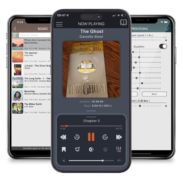 Download fo free audiobook The Ghost by Danielle Steel and listen anywhere on your iOS devices in the ListenBook app.