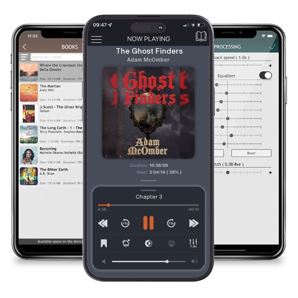 Download fo free audiobook The Ghost Finders by Adam McOmber and listen anywhere on your iOS devices in the ListenBook app.