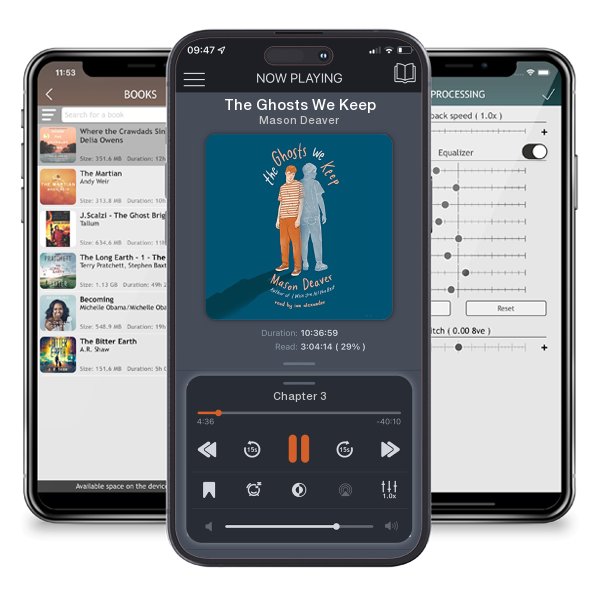 Download fo free audiobook The Ghosts We Keep by Mason Deaver and listen anywhere on your iOS devices in the ListenBook app.