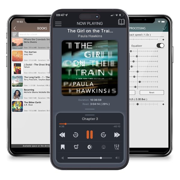 Download fo free audiobook The Girl on the Train by Paula Hawkins and listen anywhere on your iOS devices in the ListenBook app.
