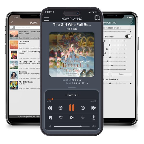 Download fo free audiobook The Girl Who Fell Beneath the Sea by Axie Oh and listen anywhere on your iOS devices in the ListenBook app.