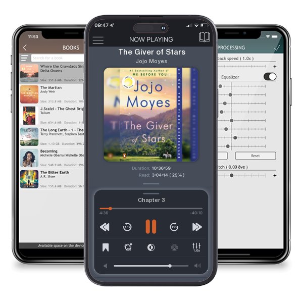 Download fo free audiobook The Giver of Stars by Jojo Moyes and listen anywhere on your iOS devices in the ListenBook app.