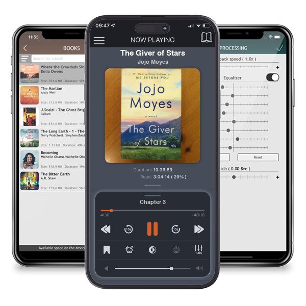 Download fo free audiobook The Giver of Stars by Jojo Moyes and listen anywhere on your iOS devices in the ListenBook app.