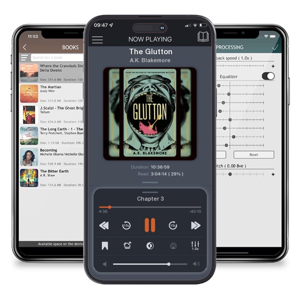 Download fo free audiobook The Glutton by A.K. Blakemore and listen anywhere on your iOS devices in the ListenBook app.