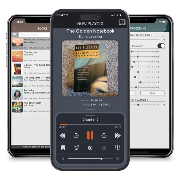 Download fo free audiobook The Golden Notebook by Doris Lessing and listen anywhere on your iOS devices in the ListenBook app.