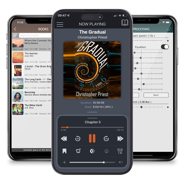 Download fo free audiobook The Gradual by Christopher Priest and listen anywhere on your iOS devices in the ListenBook app.
