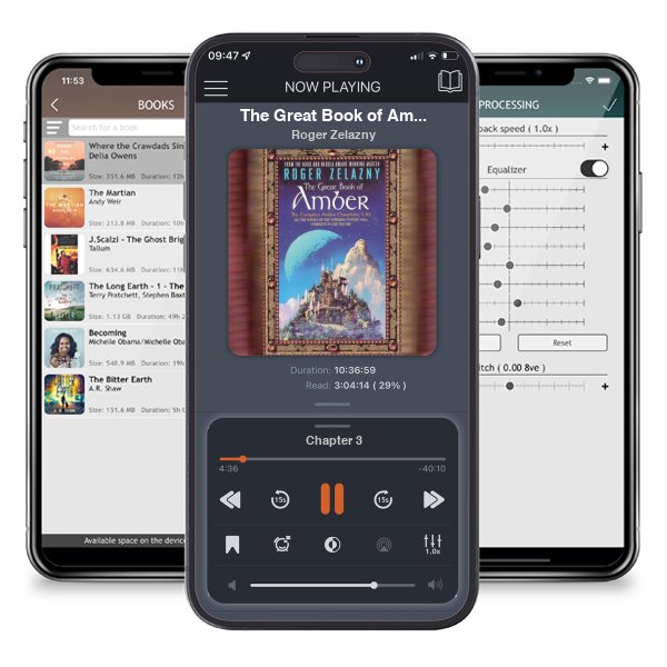 Download fo free audiobook The Great Book of Amber (The Chronicles of Amber, #1-10) by Roger Zelazny and listen anywhere on your iOS devices in the ListenBook app.