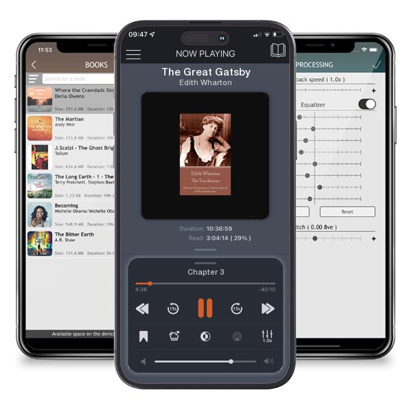 Download fo free audiobook The Great Gatsby by Edith Wharton and listen anywhere on your iOS devices in the ListenBook app.