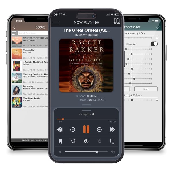 Download fo free audiobook The Great Ordeal (Aspect-Emperor, #3) by R. Scott Bakker and listen anywhere on your iOS devices in the ListenBook app.