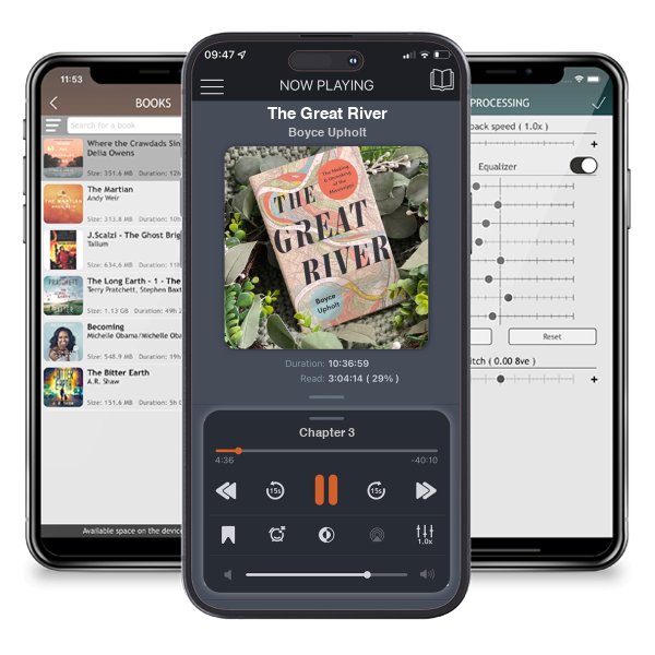 Download fo free audiobook The Great River by Boyce Upholt and listen anywhere on your iOS devices in the ListenBook app.