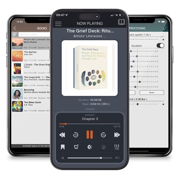 Download fo free audiobook The Grief Deck: Rituals, Meditations, and Tools for Moving... by Artists' Literacies Institute and Adriene Jenik and listen anywhere on your iOS devices in the ListenBook app.