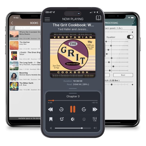 Download fo free audiobook The Grit Cookbook: World-Wise, Down-Home Recipes by Ted Hafer and Jessica Greene and listen anywhere on your iOS devices in the ListenBook app.