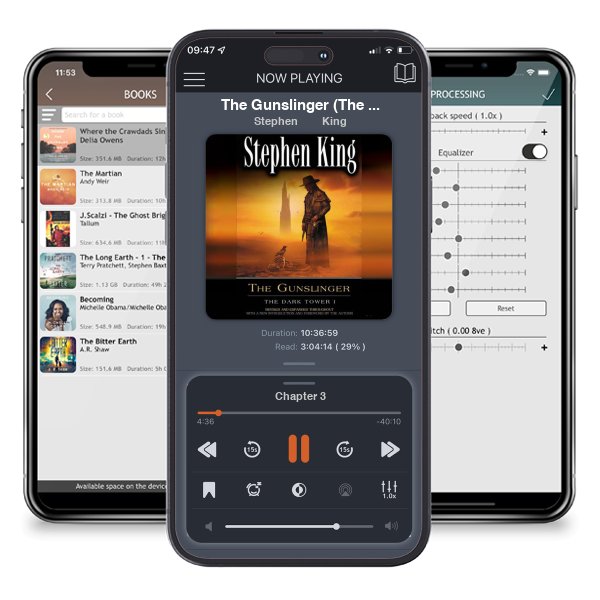 Download fo free audiobook The Gunslinger (The Dark Tower, #1) by Stephen King and listen anywhere on your iOS devices in the ListenBook app.