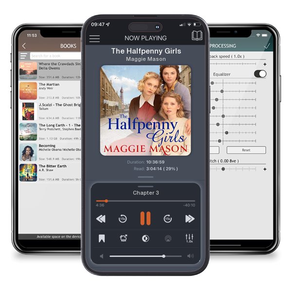 Download fo free audiobook The Halfpenny Girls by Maggie Mason and listen anywhere on your iOS devices in the ListenBook app.