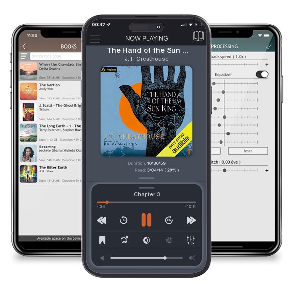 Download fo free audiobook The Hand of the Sun King by J.T. Greathouse and listen anywhere on your iOS devices in the ListenBook app.