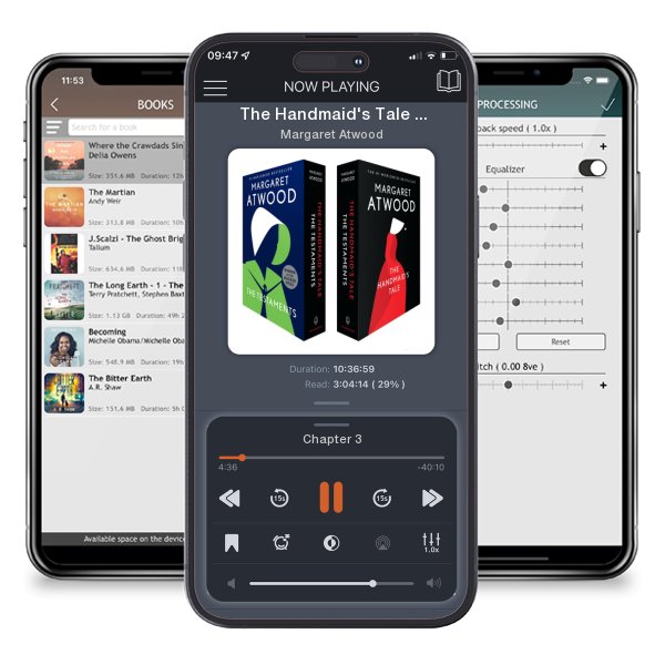 Download fo free audiobook The Handmaid's Tale and the Testaments Box Set by Margaret Atwood and listen anywhere on your iOS devices in the ListenBook app.