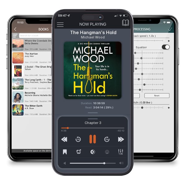 Download fo free audiobook The Hangman’s Hold by Michael Wood and listen anywhere on your iOS devices in the ListenBook app.