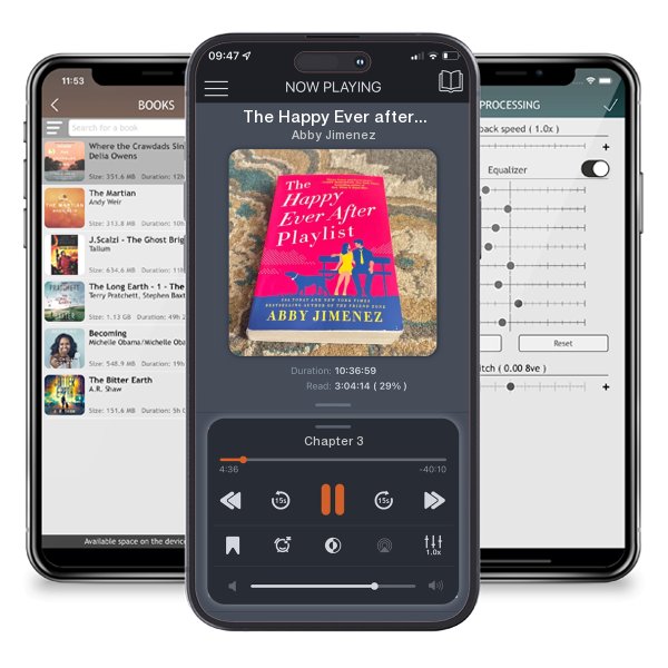 Download fo free audiobook The Happy Ever after Playlist by Abby Jimenez and listen anywhere on your iOS devices in the ListenBook app.