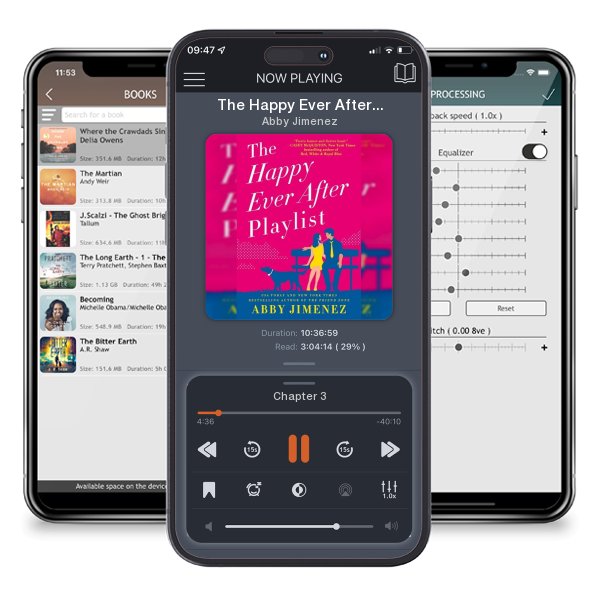 Download fo free audiobook The Happy Ever After Playlist by Abby Jimenez and listen anywhere on your iOS devices in the ListenBook app.