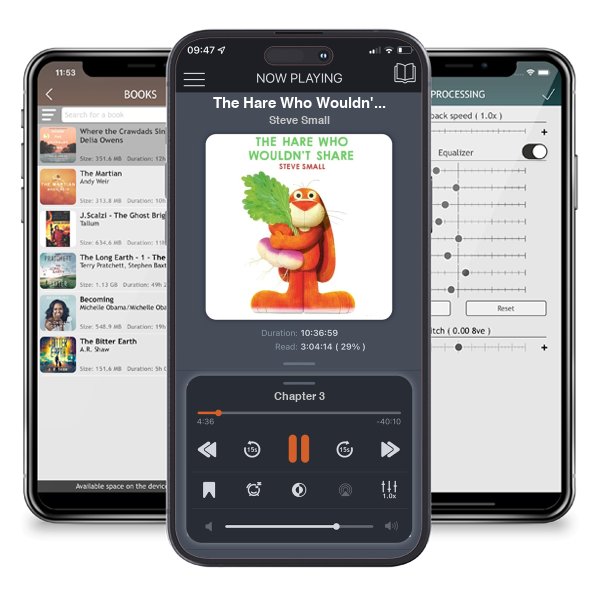 Download fo free audiobook The Hare Who Wouldn't Share by Steve Small and listen anywhere on your iOS devices in the ListenBook app.