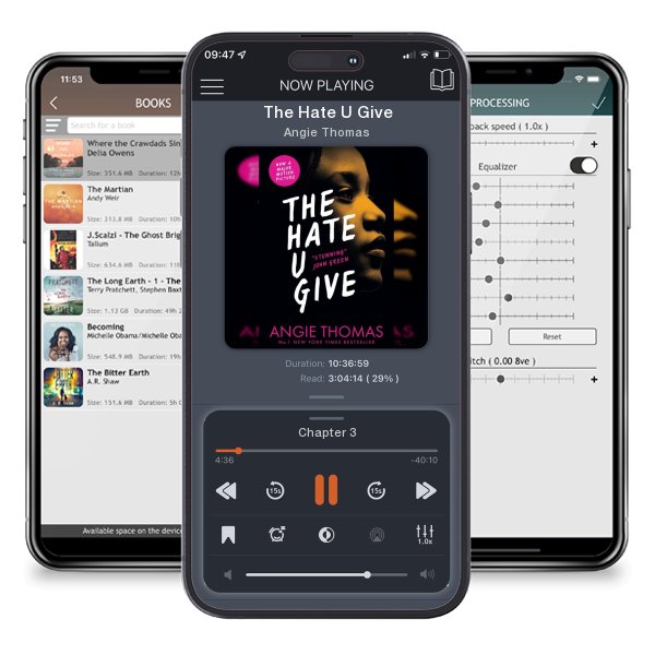 Download fo free audiobook The Hate U Give by Angie Thomas and listen anywhere on your iOS devices in the ListenBook app.