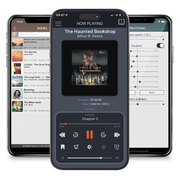 Download fo free audiobook The Haunted Bookshop by Arthur B. Reeve and listen anywhere on your iOS devices in the ListenBook app.