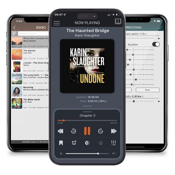 Download fo free audiobook The Haunted Bridge by Karin Slaughter and listen anywhere on your iOS devices in the ListenBook app.