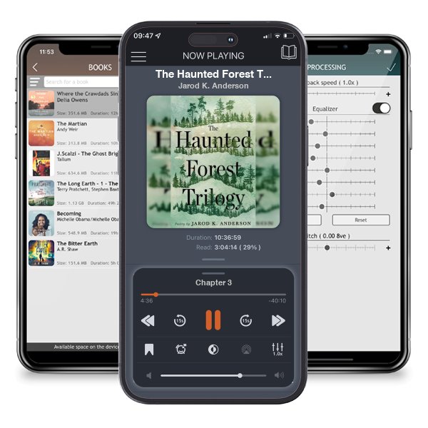 Download fo free audiobook The Haunted Forest Trilogy by Jarod K. Anderson and listen anywhere on your iOS devices in the ListenBook app.