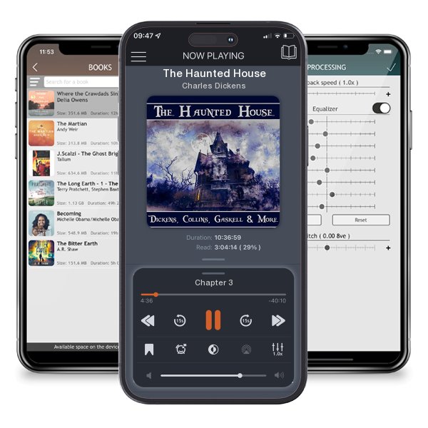 Download fo free audiobook The Haunted House by Charles Dickens and listen anywhere on your iOS devices in the ListenBook app.
